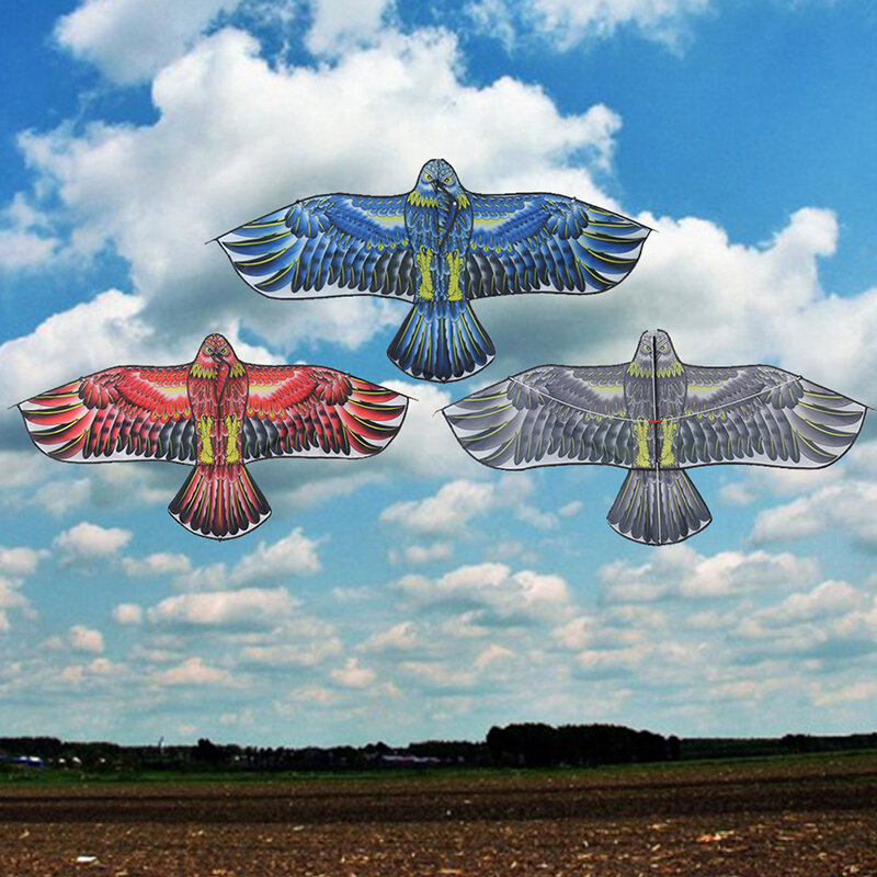 Kinder 1,2 m Flache Adler Kite 100M Kite Linie Kinder Fliegen Vogel Drachen Outdoor Spielzeug