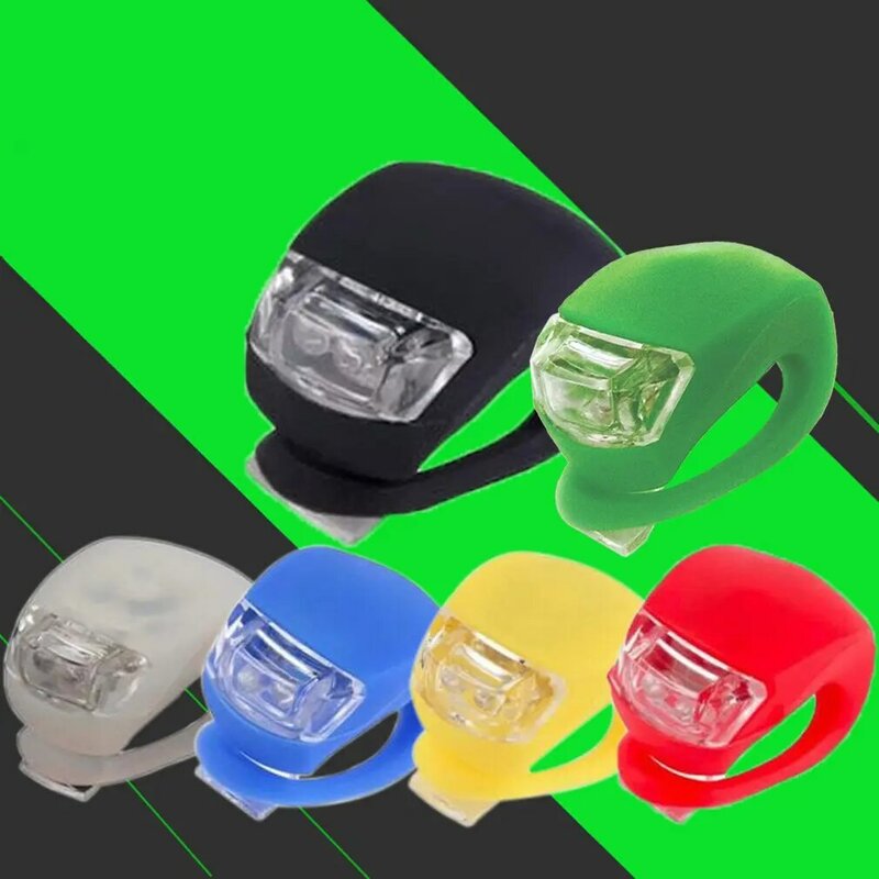 Bright Silicone LED Cycling Lamp Waterproof Bike Front Light Bicycle Headlight Durable Bycicle Handlebar Lamp Weatherproof Body