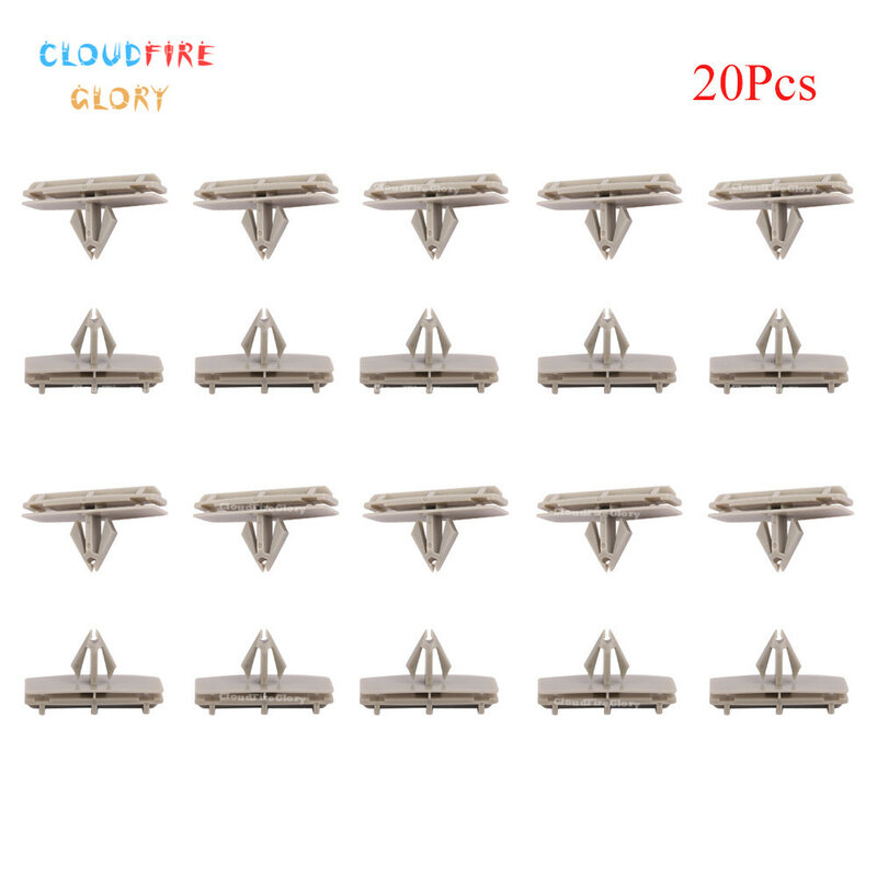 CloudFireGlory 20Pcs Fender Flare Moulding Clip 55156447AA For Chrysler Sebring For Jeep Liberty 2002-2012 Wrangler 2002-2013