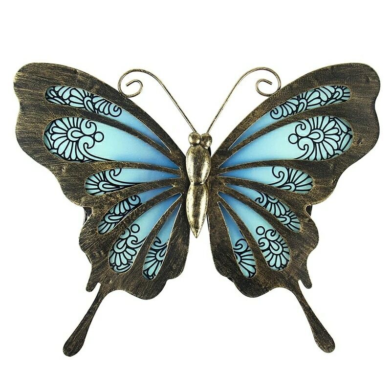 Indoor Home Decor Metal Butterfly Wall Artwork for Wall Statues Sculptures of Yard Garden Patio