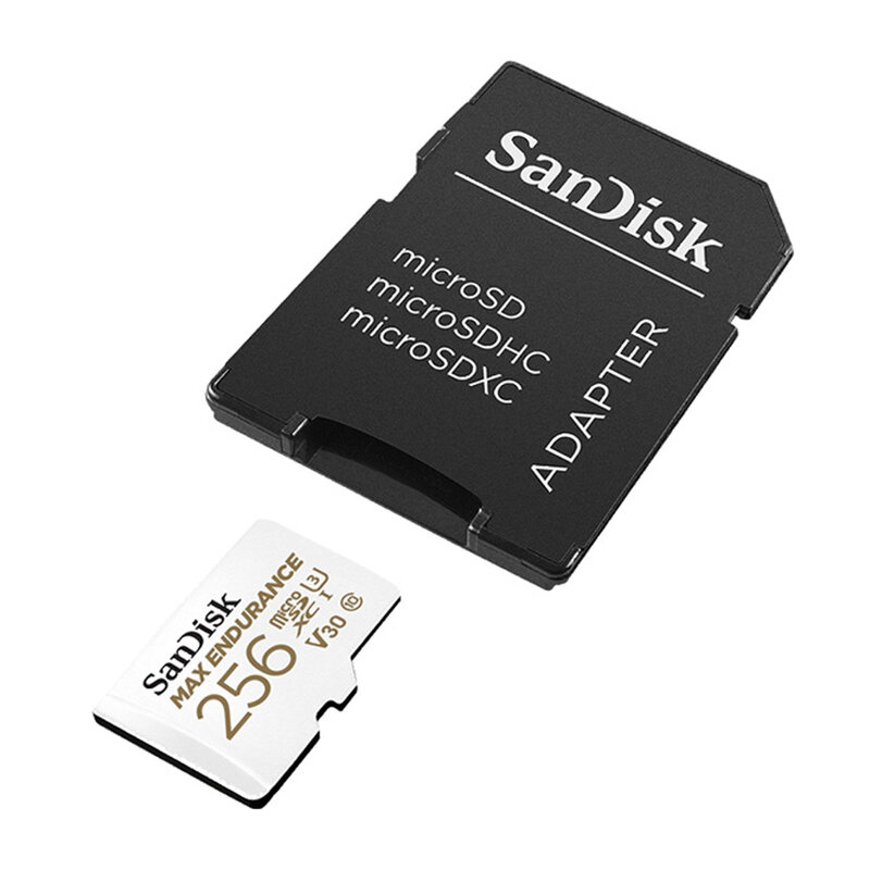 SanDisk kartu memori microSD, daya tahan tinggi 256GB 128GB 64GB 32GB MAX tahan lama kartu TF Full HD 4K untuk kamera aksi atau drone