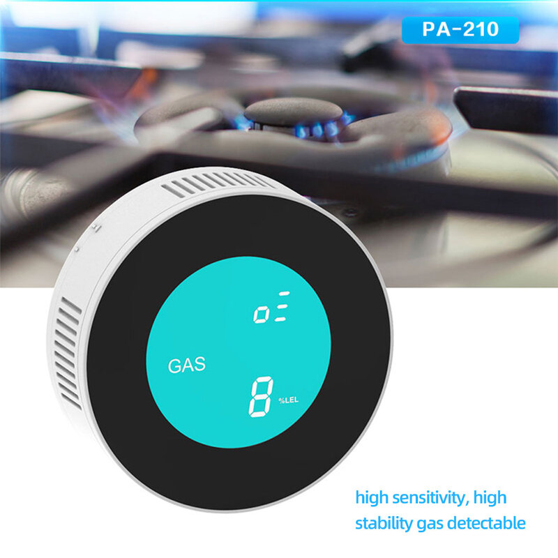 Sensore di Gas digitale LCD Wireless PGST rilevatore di perdite di Gas naturale combustibile sensore di allarme Smart House per la cucina di casa