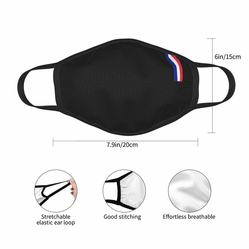 Flag Of France End Reusable Face Mask Flag French France Flag Anti Haze Mask Protection Cover Respirator Mouth Muffle