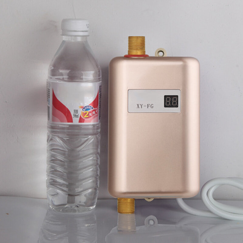 Mini calentador de agua instantáneo para cocina, baño sin almacenamiento para el hogar, temperatura constante, calentamiento rápido, pequeño calentador de agua eléctrico