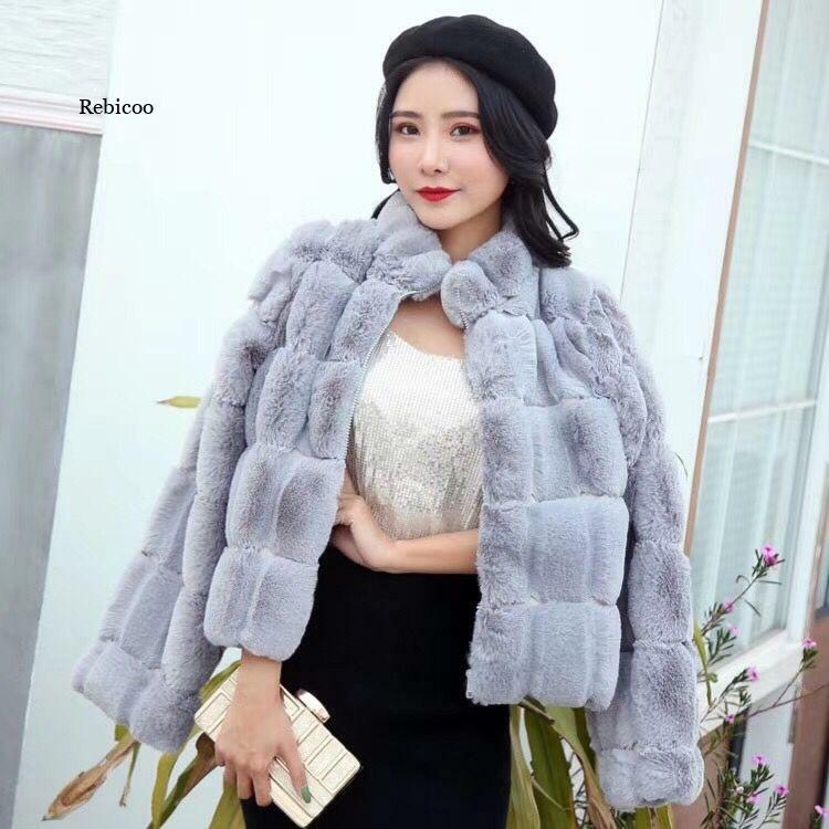 Damskie sztuczne futro zimowe koreańskie damskie nowe luksusowe futrzane futra mody klasyczne temperamentowe damskie kurtki