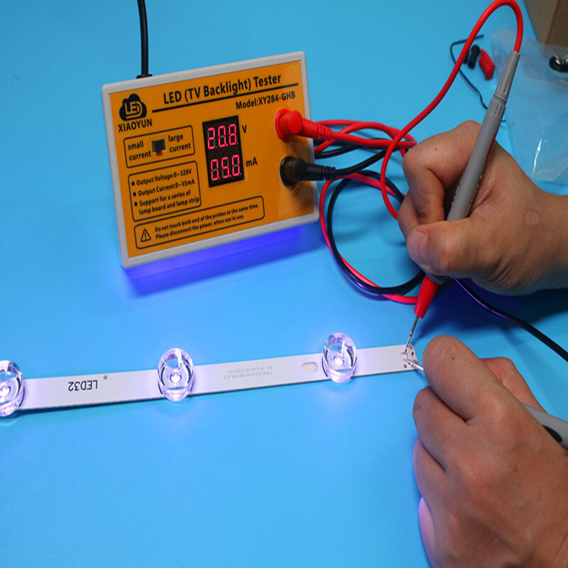 Probador de retroiluminación de TV LED de salida de 0-320V, herramienta de prueba de tiras LED con pantalla de corriente y voltaje para todas las aplicaciones LED