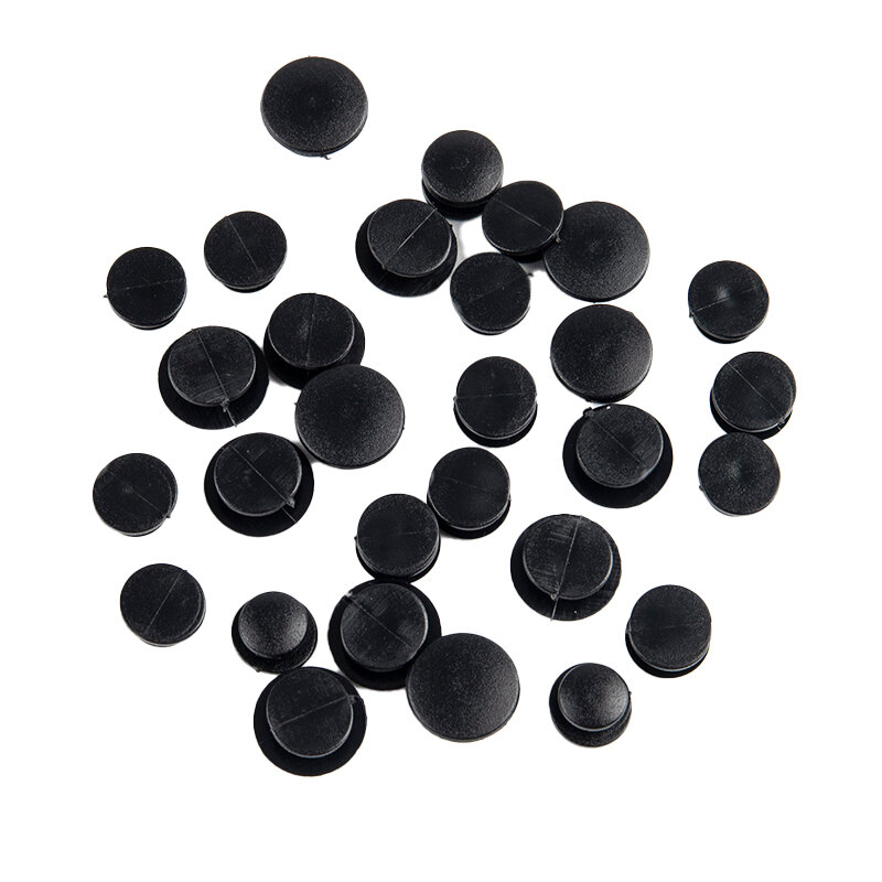 25 pçs leve fivelas botões de plástico preto ornamentos para sapatos diy encantos crianças sapato acessórios