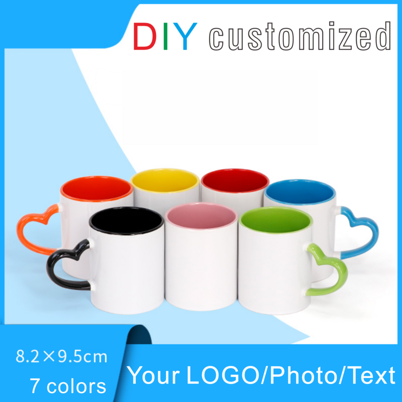 DIY Customized 350ML 12oz Ceramic Mug Print Picture Photo LOGO Text Personalized Coffee Milk Cup Creative Present Cute Gift