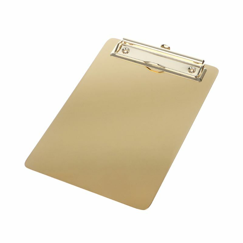 Metall Zwischenablage Schreiben Pad Datei Ordner Dokument Halter Schreibtisch Lagerung Schule Büro Schreibwaren Versorgung 3 Größen D5QC
