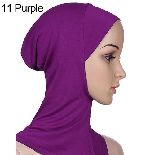 여성용 캐주얼 히잡, 부드러운 무슬림 풀 커버, 내부 히잡 캡, 이슬람 언더스카프, 목 머리 보닛 모자, 2020