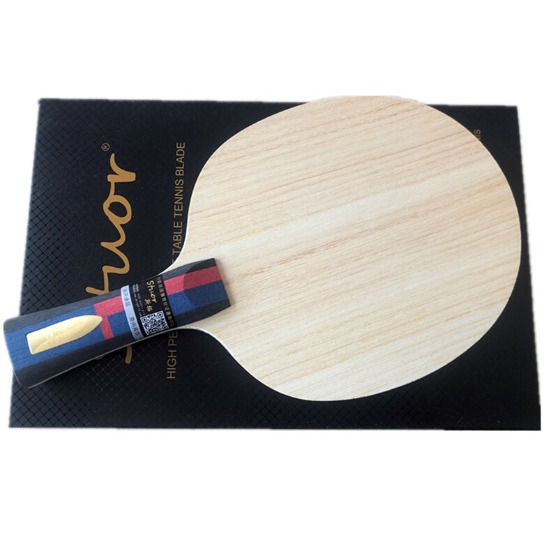 Stuor 7 plus [ALC] włókna węglowego ostrze tenis stołowy rakietka do ping-ponga szybki atak akcesoria do stołów do tenisa stołowego złote Logo