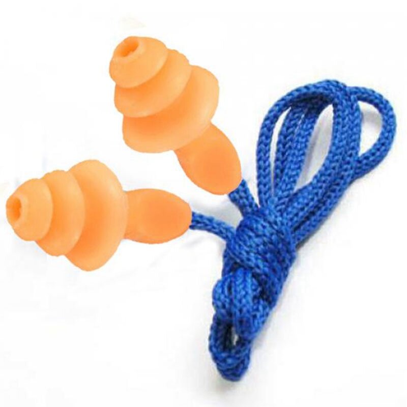 5Pcs Authentic Soft Silicone Corded Ear Plugs Noise Reduction Christmas Tree Earplugs Protective Earmuffs