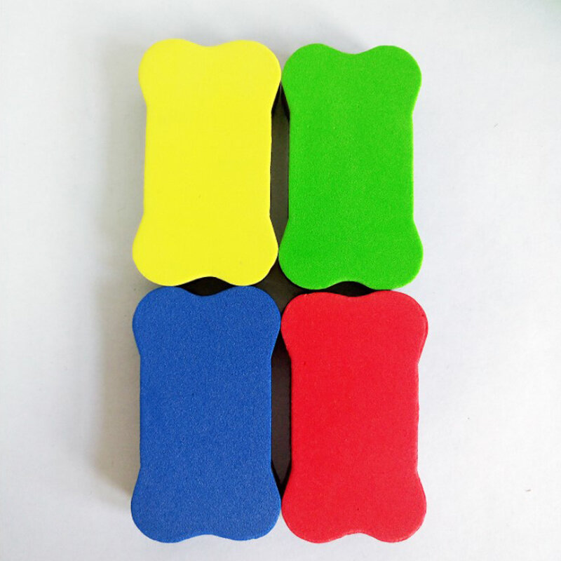 3Pcs Mini Bone EVA Sponge Magnetic Whiteboard Eraser Dry Erase Board Marker Cleaner gesso lavagna Wipe School Office Supplie