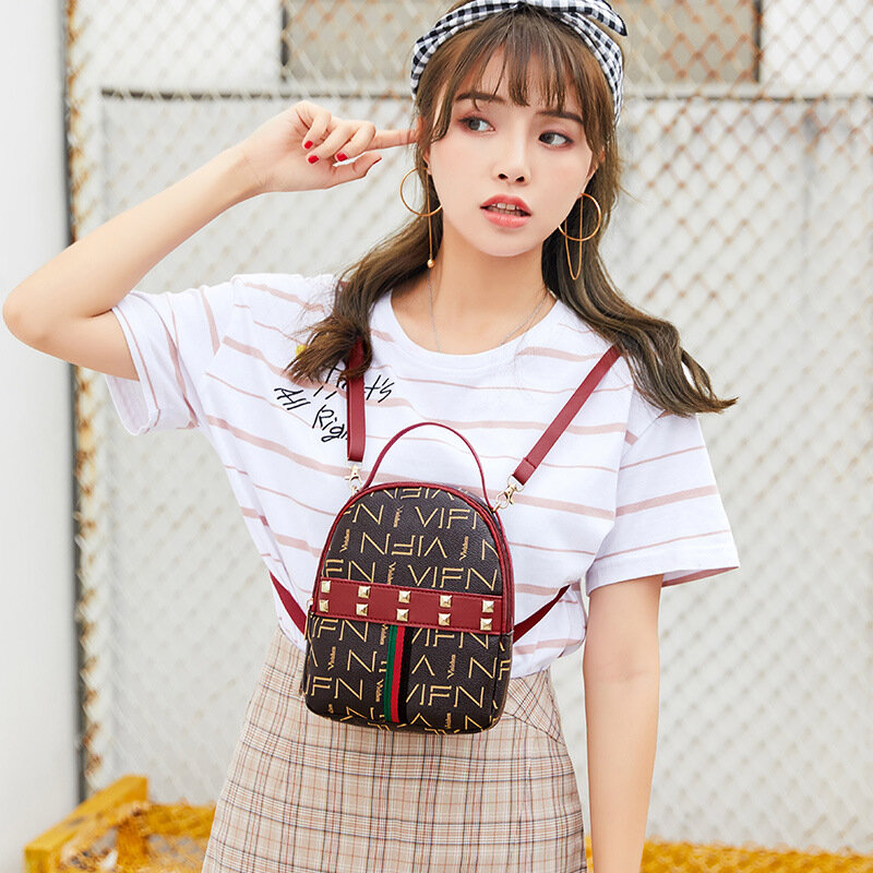 Vento Marea Mini Rucksack Umhängetasche Für Teenager Mädchen Revit Frauen Schulter Telefon Geldbörse Koreanischen Stil Neue Trendy Weibliche Bagpack