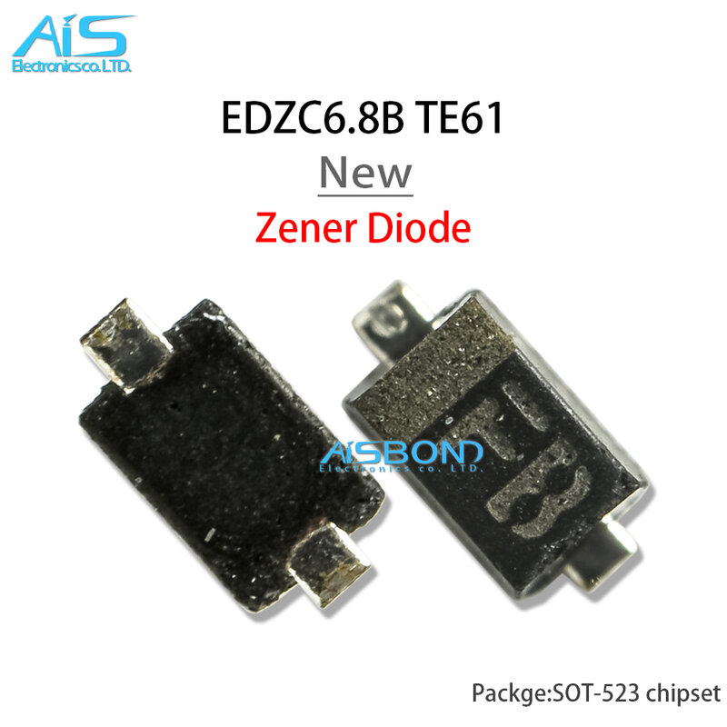 100ชิ้น/ล็อตใหม่ EDZC6.8B TE61 SOD-523 SOD523 TOP เครื่องหมาย FB EDZC6.8BTE61แรงดันไฟฟ้า Zener Diode