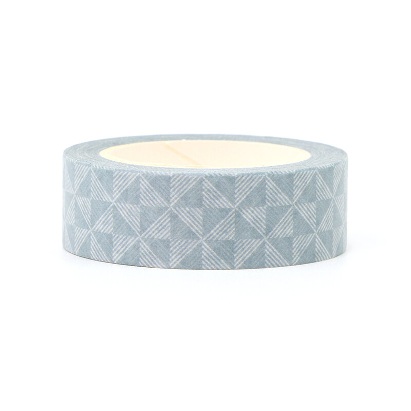 New 1PC 15mm*10m Triangle Lattice Grid  Decorative Washi Tape Scrapbooking Masking Tape Office designer mask washi tape