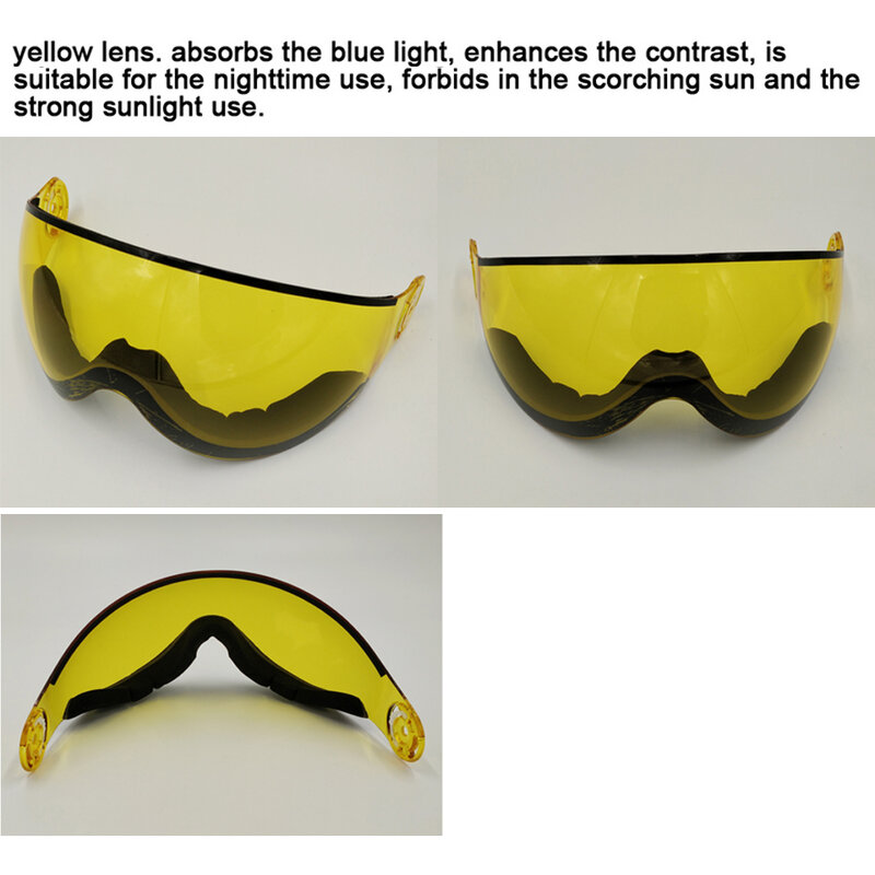 LOCLE MOND MS95 MS99 Ski Helm Visier Ersatz Objektiv UV Schutz Außen Skateboard Helm Extra Brille Für Ski Bergsteigen