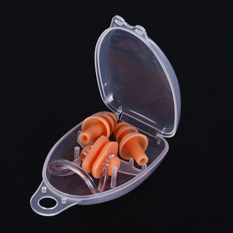 Tapones universales de silicona blanda para los oídos, accesorios para piscina, deportes acuáticos, natación, 1 caja