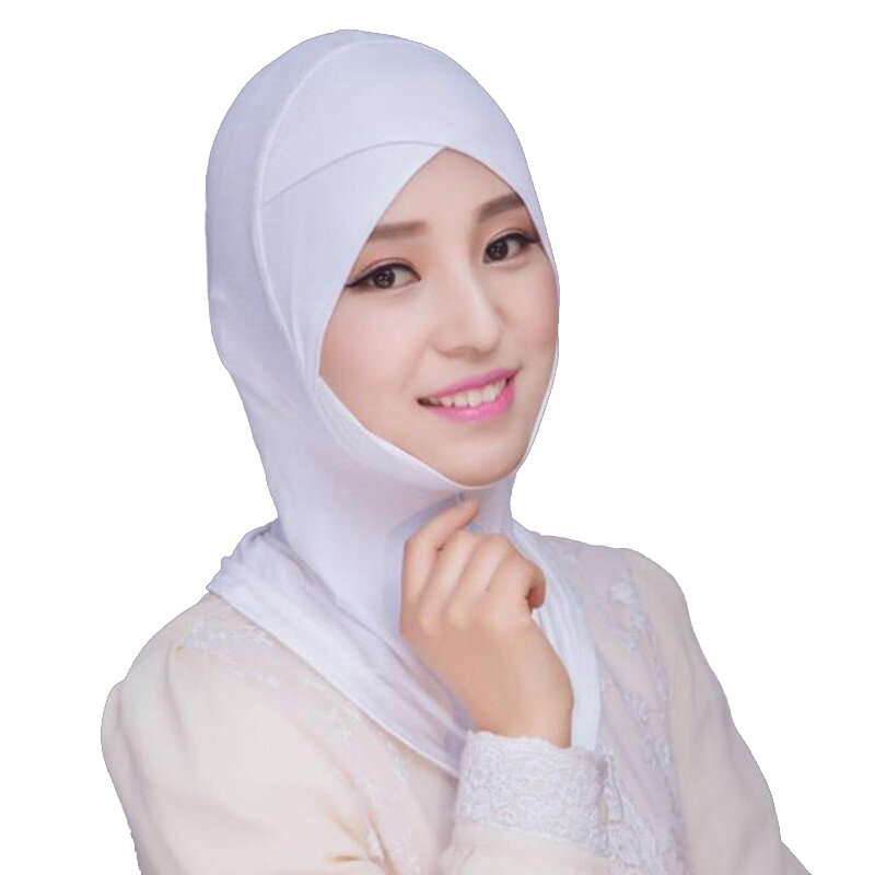 Turban Musulman Extensible, Couverture Complète Intérieure Hijab, Bonnet Islamique Sous-Écharpe, Couleur Unie Modal, 2022