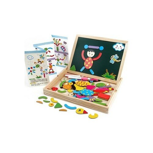 Giocattoli in legno magnete educativo 30 cm lavagna a doppia faccia Set giocattolo in legno prescolare