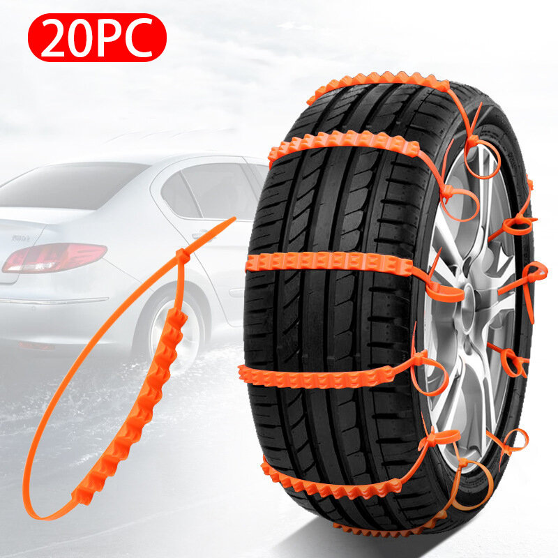 10/20/40Pcs Car Winter Tire Wheels Snow Chains Snow Tire Anti-skid Chains Wheel Tyre Cable Belt Winter Outdoor Emergency Chain