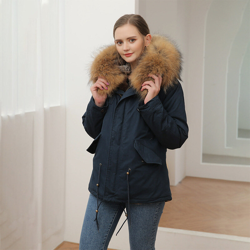 Rotwickline nowy jesienno-zimowy płaszcz damski styl Preppy Patchwork zamki z kapturem biuro Lady Streetwear wojskowe oficjalny płaszcz