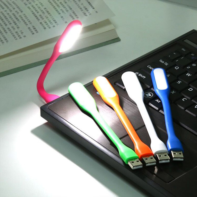 Xiaomi USBポータブルLEDライト,10色,USB,バッテリー付きパワーバンク/コンピューター用保護ランプ