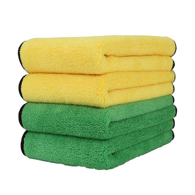 30*30cm microfibra coral velo pano lavagem de carro limpo toalha de secagem super absorvente toalha de cuidados com o carro dupla camada de pelúcia