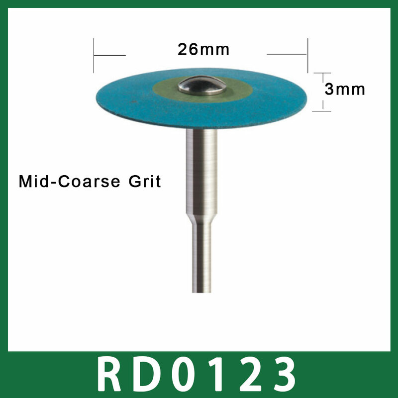 1PCS Rubber Diamond Polish Wheels (HP) 26mm Diameter for Zirconia/Porcelain PFM/ Emaxs