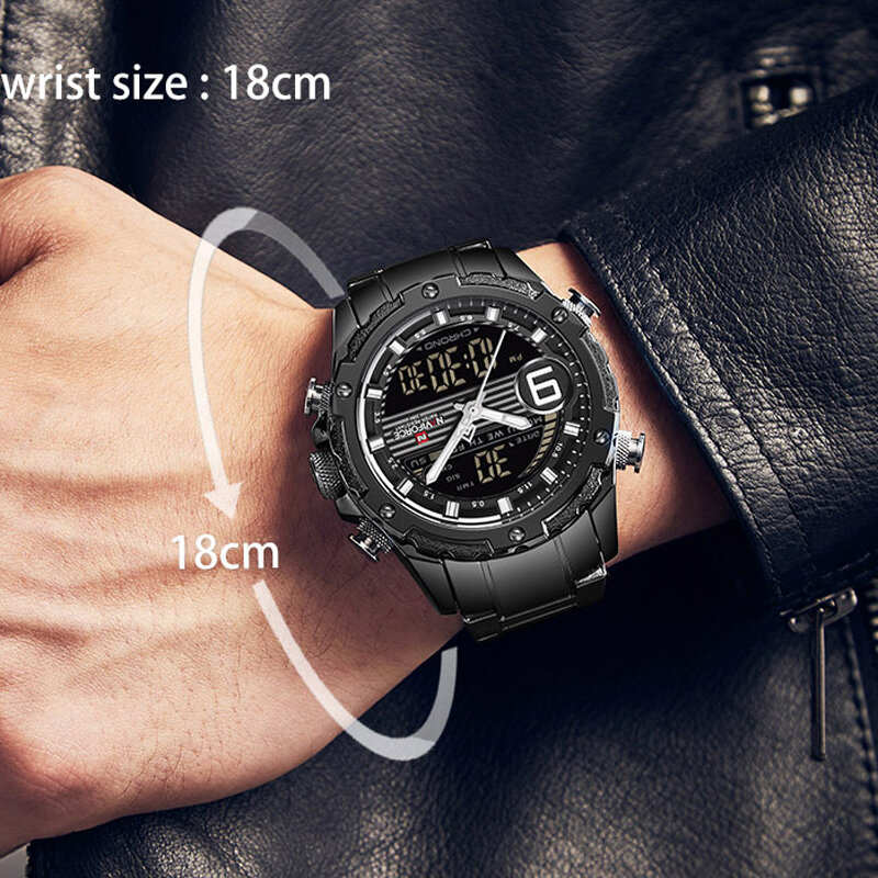 Marca de topo relógio masculino moda casual relógios esportivos calendário completo à prova dwaterproof água aço inoxidável pulseira ponteiro relógio luminoso