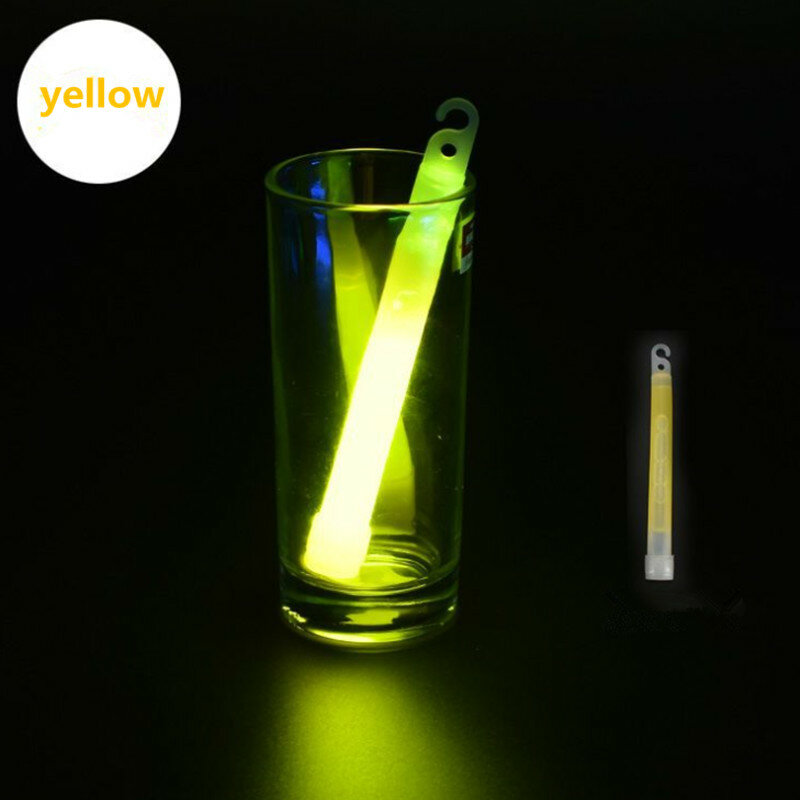 15CM Industrial Grade Glow Sticks Party Glowstick Chemical Fluorescent Halloween Hanging Decoraction Camping Emergency Lights