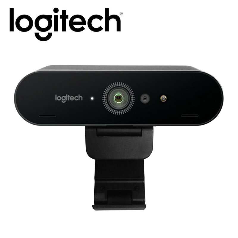 Logitech BRIO C1000e 4K HD 웹캠, 컴퓨터 얼굴 인식 용 화상 회의 녹화 카메라 용 마이크 포함