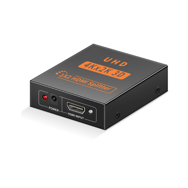 4K HDMI Splitter 1 Input 2 Output HDMI Layar dengan 3D Kompatibilitas untuk HDTV