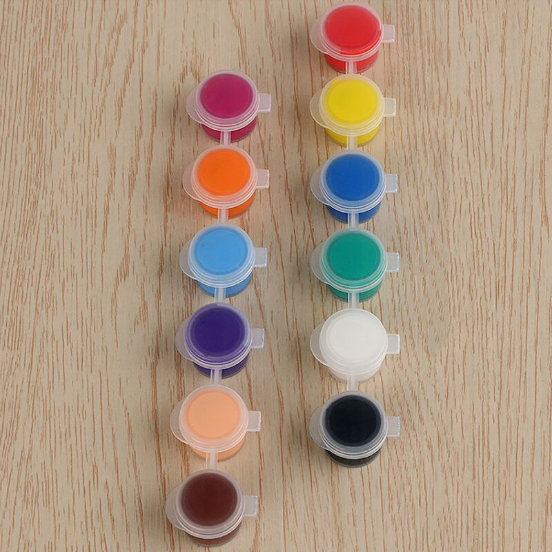 Strisce di vernice vuote 10 strisce 60 vasi 3-5ml strisce di baccello vuote di vernice artigianato artistico contenitori di plastica per le scuole pigmento