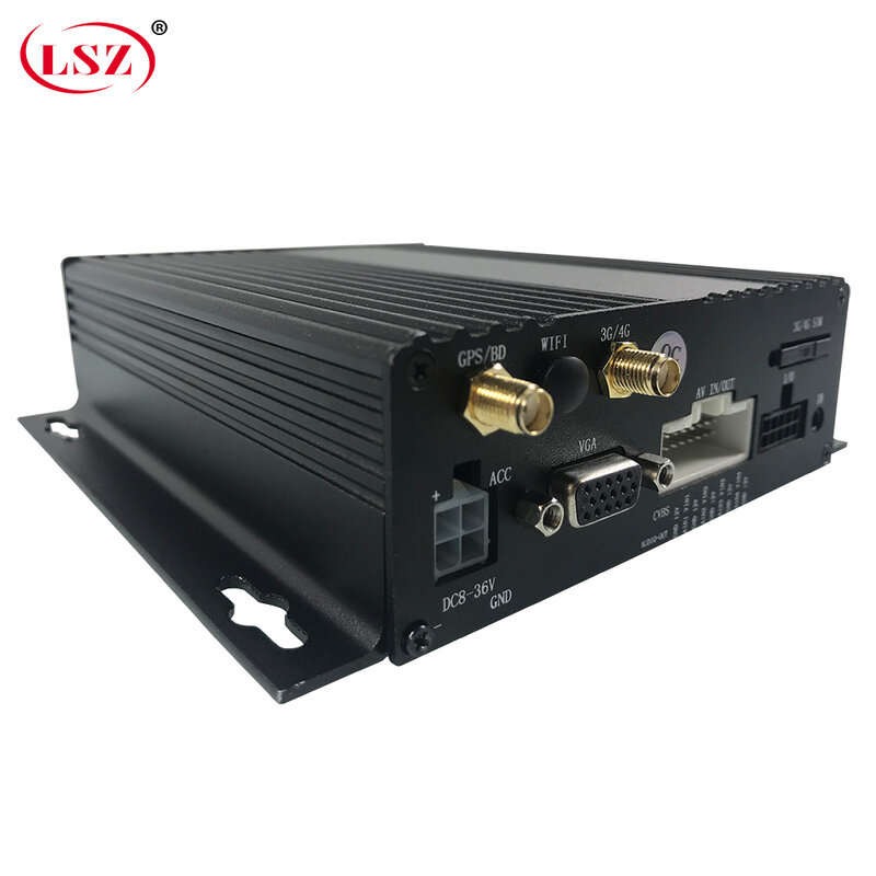 LSZ Hd 4-Channel Dual Sd Card 4G Gps Mdvr เครือข่ายระยะไกลวิดีโอบันทึกการตรวจสอบโรงเรียนรถบัส/fire รถบรรทุก/รถวิศวกรรม