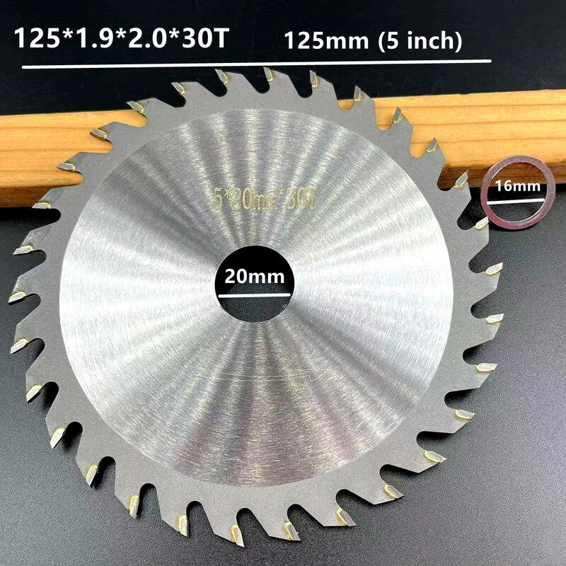 Diameter 110 125 180Mm TCT Circular Saw Blade untuk Kayu Plastik Akrilik Woodworking Saw Blade 30T 40T 50T 60T Cutting Disc