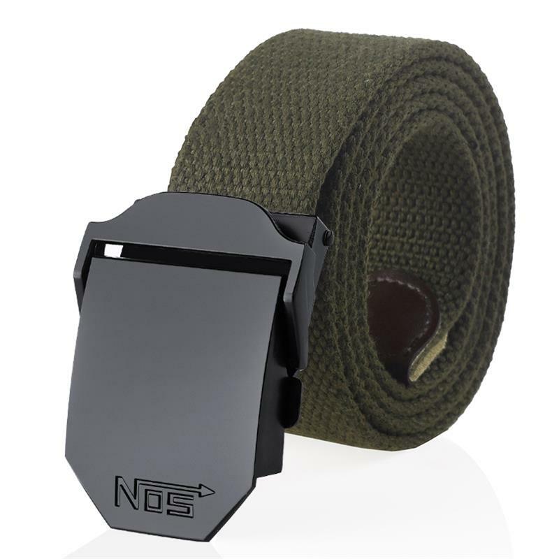BOKADIAO-Cinturón de lona militar para hombre y mujer, hebilla de Metal negra de lujo, cinturones tácticos del ejército, correa de cintura masculina