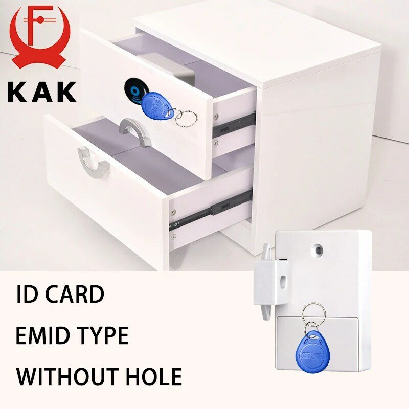 KAK Sensor Lock EMID IC Karte Sensor Digitale Schublade Karte Schloss DIY Intelligente Elektronische Invisible Versteckte Schrank Schloss Hardware