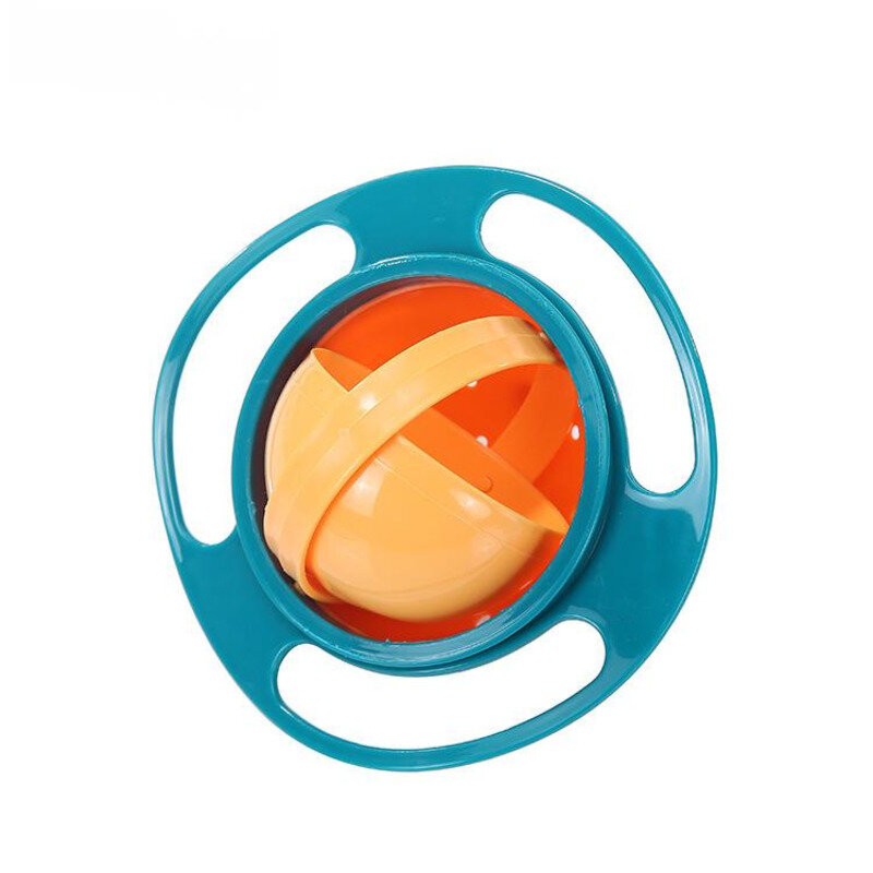 Ciotola giroscopica universale per bambini 360 ruota a prova di fuoriuscita Design pratico bilancia rotante per bambini piatti per l'alimentazione solidi stoviglie