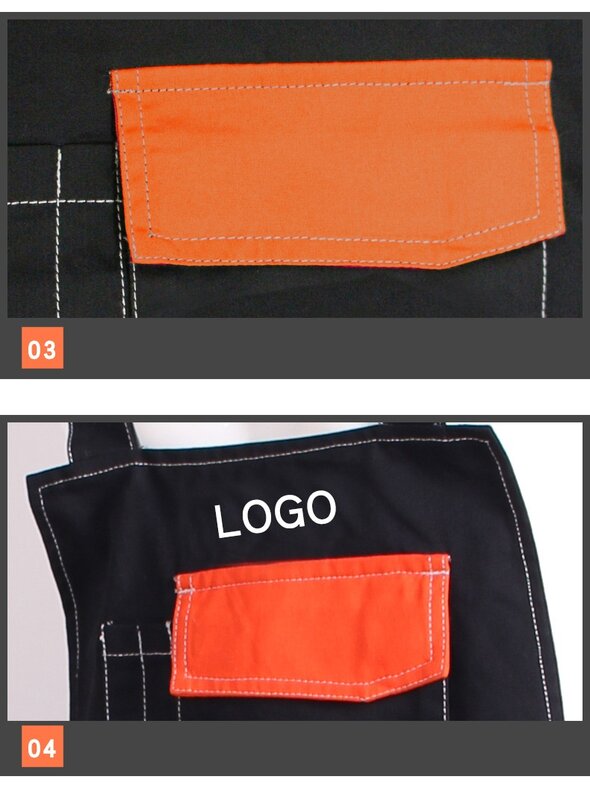 สินค้าผู้ชายกระเป๋าทำงานโดยรวม Workwear โดยรวม twill Multi กระเป๋าทำงานช่าง Coverall ทำงานชุดทำงาน jumpsuit