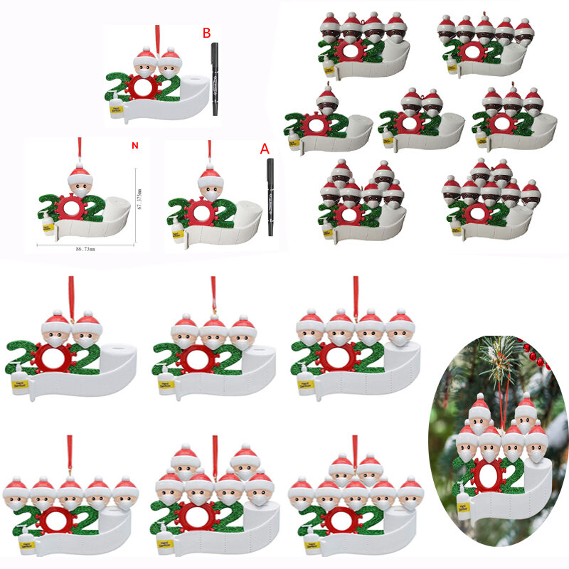 2021 weihnachten Familie Zusammen Geburtstage Party Dekoration Geschenk Produkt Personalisierte Hängen Ornament kinder Tag geschenke