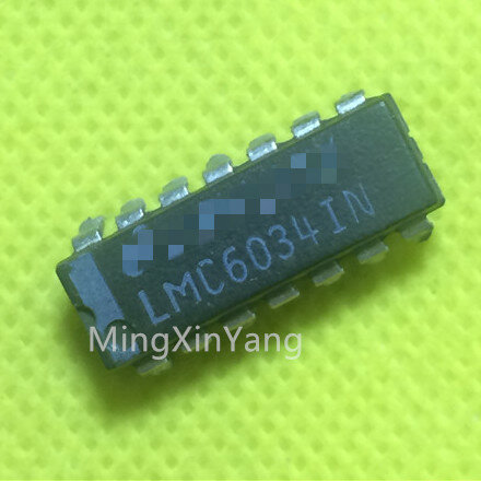 5 Buah Chip IC Sirkuit Terpadu LMC6034IN DIP-14