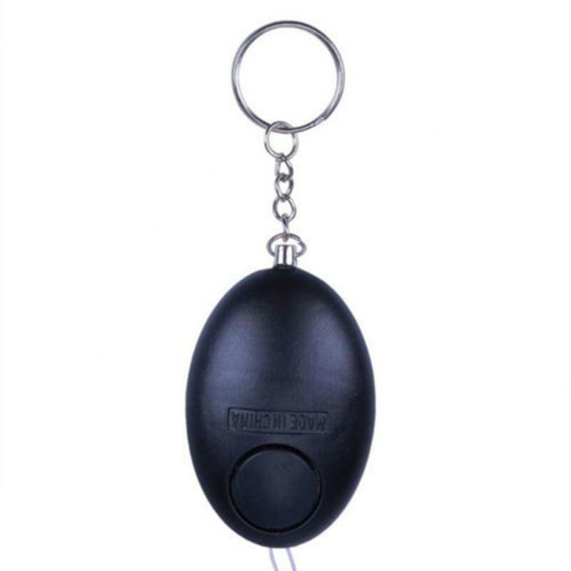 Self Defense พวงกุญแจปลุกรูปร่างไข่120dB LED ผู้หญิง Defensa ส่วนบุคคลความปลอดภัยพวงกุญแจปลุกฉุกเฉิน