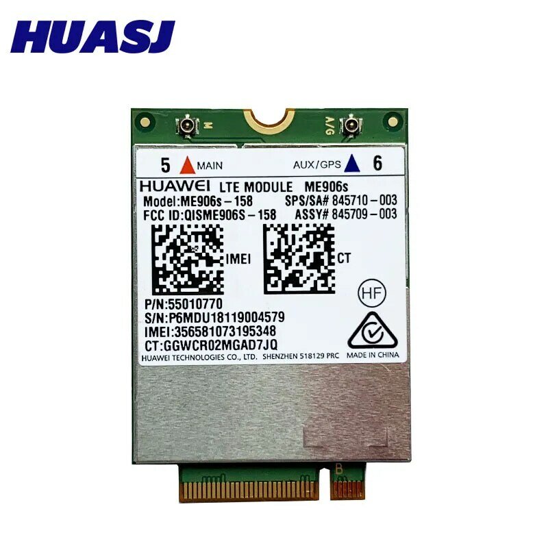Мобильная широкополосная карта Huasj для HP LT4132 3G 4G LTE 150M HSPA + 4G модуль Huawei ME906S ME906S-158 SPS:845710-003 845709-003