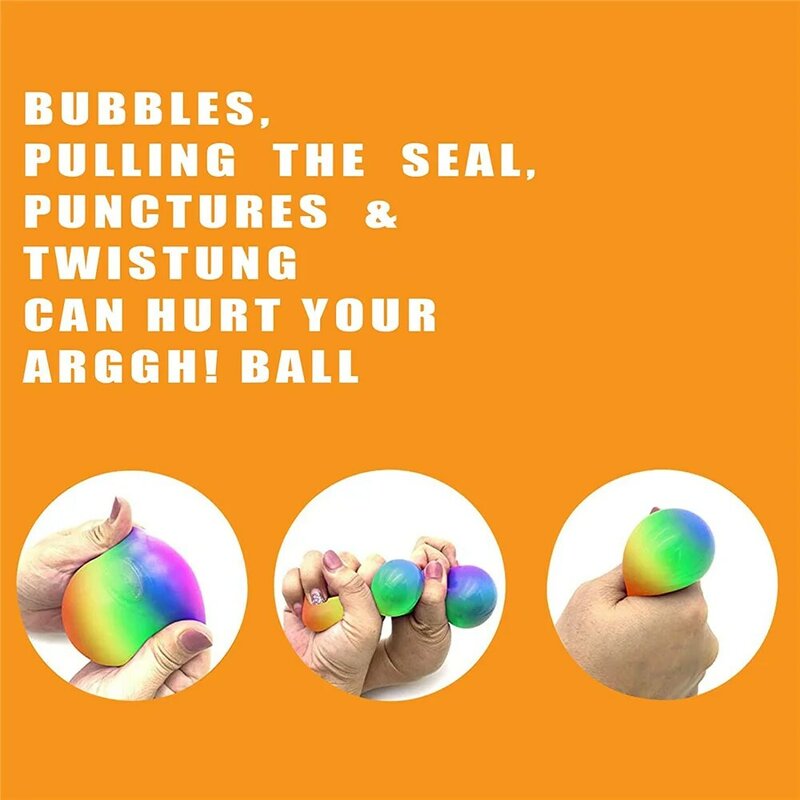 Rainbow zabawki typu Fidget Netos piłki stresowe wycisnąć Squishy Nido Sensory Ball dla ADHD OCD lęku