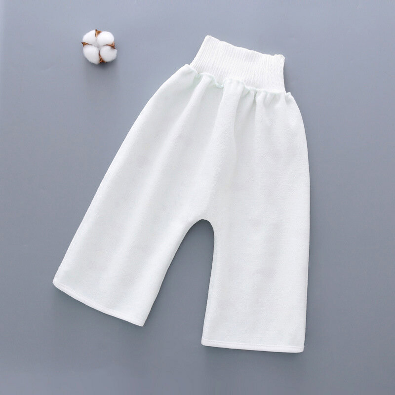 Jupe-culotte imperméable 2 en 1 en coton, taille haute, pantalon d'entraînement pour enfants, absorbant, empêche les fuites, couverture en polymères