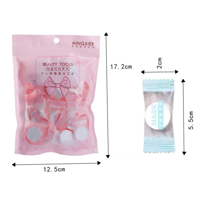 30pcs/Bag Ultra-Thin Moisturizing Disposable Compression Facial Mask Cotton Sheet DIY Face SkinCare Wrapped Masks Paper