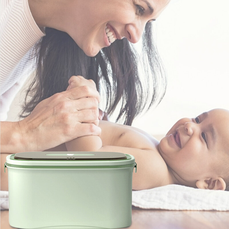 Bebê limpar mais quente do bebê toalhetes aquecedores toalhetes molhados dispensador isolamento do bebê guardanapo de calor termostato tecido molhado caixa aquecimento