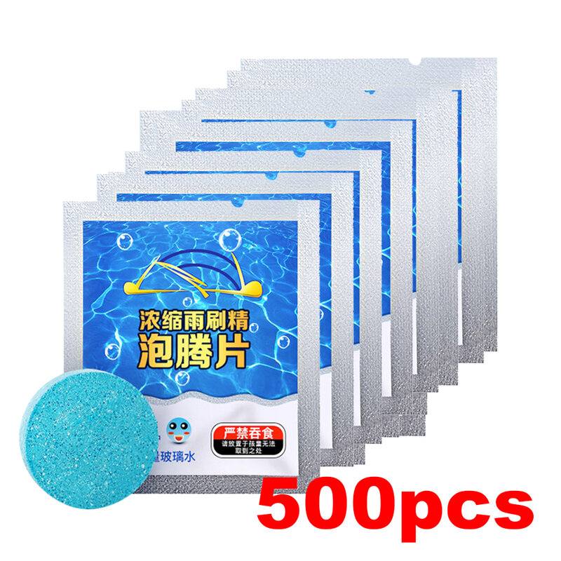 100/200/500Pcs/Lot Car Windshield Glass Condensed Effervescent Tablet Wiper Washer Solid Wiper Conventional Concentrated