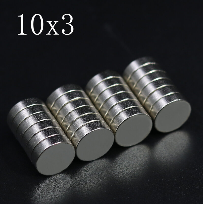5/10/20/50/100Pcs 10x3 Neodymium Magnet 10mm x 3mm N35 NdFeB Round Super Powerful Strong Permanent Magnetic imanes Disc 10*3